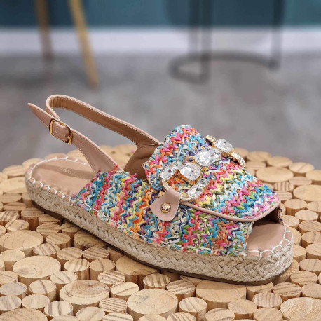 Sandale multicolore