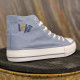 Basket montante bleu jean