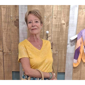 T-shirt Adelle moutarde ARTLOVE