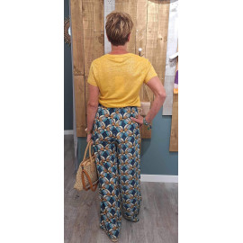 Pantalon imprimé fluide