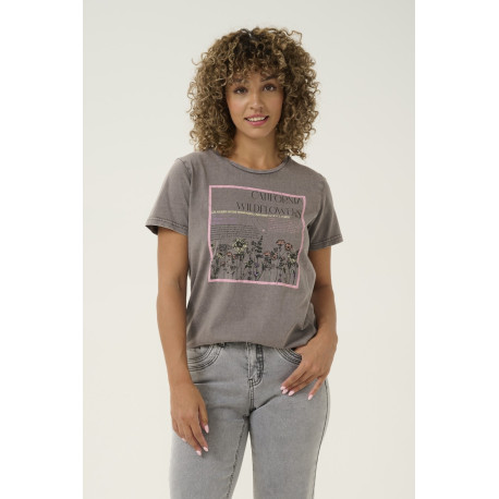 T-shirt Riva gris CREAM