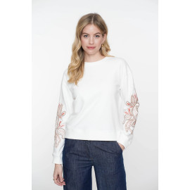 Sweat blanc GEISHA