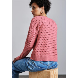 Pull ajouré rose STREET ONE