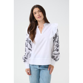 Blouse Alice brodée CREAM