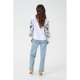 Blouse Alice brodée CREAM