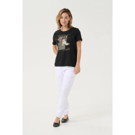 T-shirt Velie noir CREAM