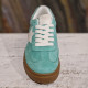 Basket basse turquoise
