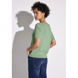 Pull vert manche courte STREET ONE