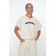 Sweat beige manche courte GEISHA
