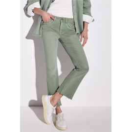 Jean flare vert STREET ONE