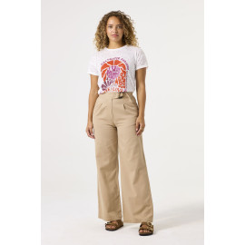 T-shirt blanc imprimé GARCIA