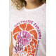 T-shirt blanc imprimé GARCIA