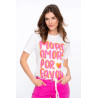 T-shirt blanc "Amore" GEISHA