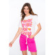 T-shirt blanc "Amore" GEISHA