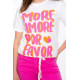 T-shirt blanc "Amore" GEISHA