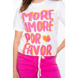 T-shirt blanc "Amore" GEISHA