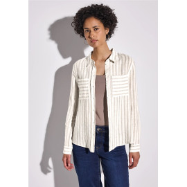 Chemisier rayé beige STREET ONE