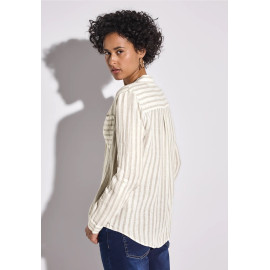 Chemisier rayé beige STREET ONE