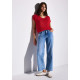 Pull rouge manche courte STREET ONE