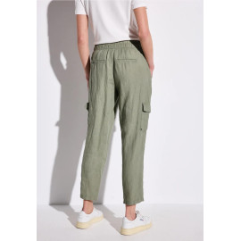 Pantalon cargo vert STREET ONE
