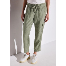 Pantalon cargo vert STREET ONE