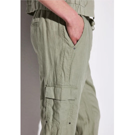 Pantalon cargo vert STREET ONE