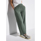 Pantalon wide leg vert STREET ONE