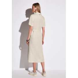 Robe midi beige STREET ONE