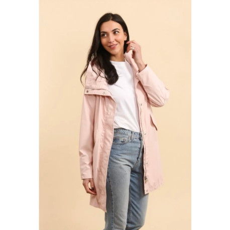 Parka rose poudré