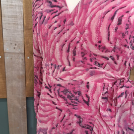 Robe portefeuille imprimée