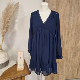 Robe bohème marine