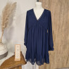 Robe bohème marine