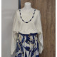 Pull blanc oversize