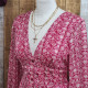 Robe imprimée rose