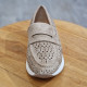Mocassin taupe ajouré