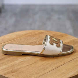 Mule plate doré