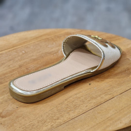Mule plate doré