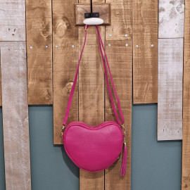 Sac à main Coeur fuchsia