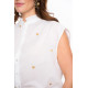 Chemise blanche coeur GEISHA