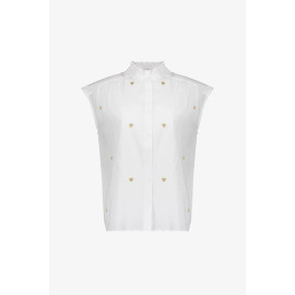 Chemise blanche coeur GEISHA