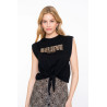 T-shirt noir "Believe" GEISHA