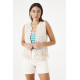 Cardigan ajouré beige GARCIA