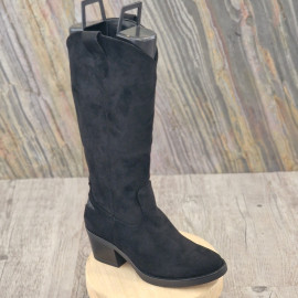 Botte nubuck noire