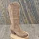 Botte nubuck taupe