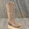 Botte nubuck taupe