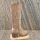 Botte nubuck taupe