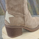 Botte nubuck taupe
