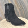 Santiag nubuck noir
