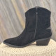 Santiag nubuck noir