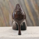 Escarpin vernis chocolat